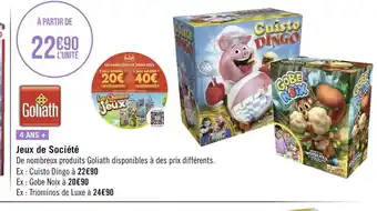 Géant Casino Goliath jeux de société offre
