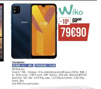 Géant Casino Wiko smartphone offre