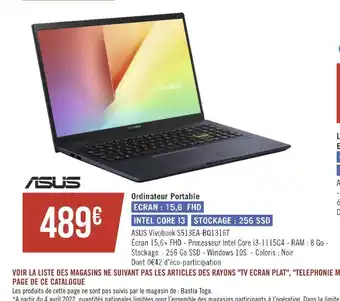 Géant Casino Asus ordinateur portable offre