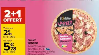 Carrefour Sodebo pizza sodebo offre