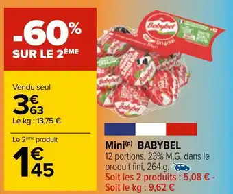 Carrefour Babybel mini babybel offre