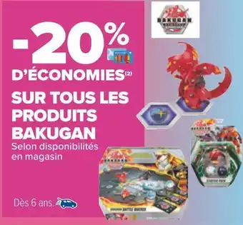 Bakugan bon plan sur tous les produits bakugan