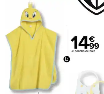 Carrefour Looney tunes poncho de bain offre