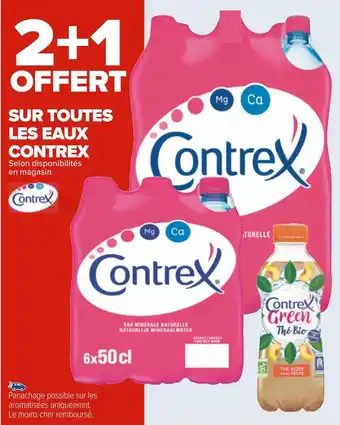 Carrefour Contrex bon plan sur toutes les eaux contrex offre