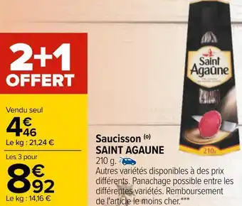 Saint agaûne saucisson