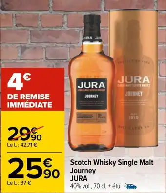 Carrefour Jura scotch whisky single malt journey offre