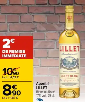 Carrefour Lillet apéritif offre