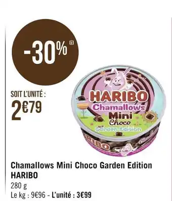 Géant Casino Haribo chamallows mini choco garden edition offre