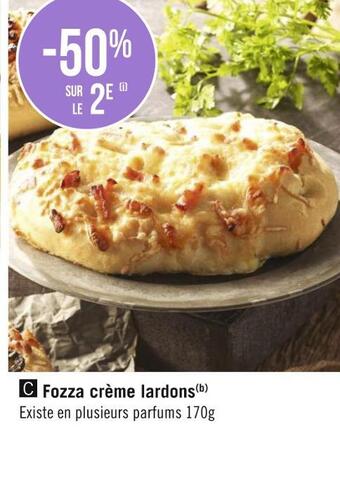 Géant Casino Bon plan sur la fozza crème lardons offre