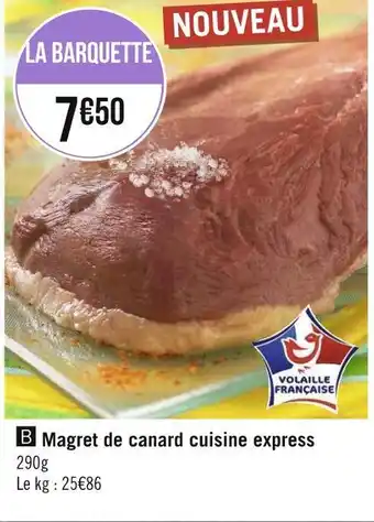 Géant Casino Magret de canard cuisine express offre