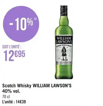 Géant Casino William lawson scotch whisky 40% vol. offre