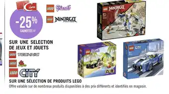 Géant Casino Lego bon plan sur une sélection de jeux et jouets offre