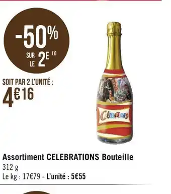 Géant Casino Celebrations assortiment bouteille offre