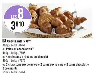 Géant Casino Croissants x 8 offre