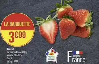 Géant Casino Fraise offre
