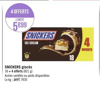 Snickers snickers glacés