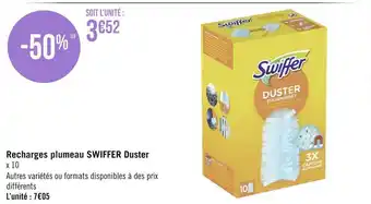 Géant Casino Swiffer recharges plumeau duster offre