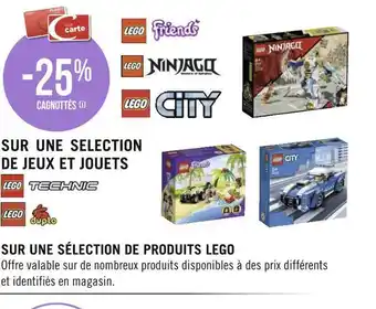 Géant Casino Lego bon plan sur une sélection de produits lego offre