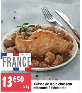 Migros Cuisse de lapin chasseur mitonnée à l'échalote offre