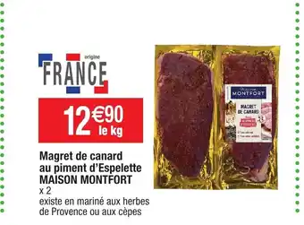 Migros Magret de canard au piment d'Espelette Maison Montfort offre