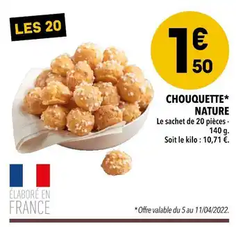 Supeco Chouquette nature offre