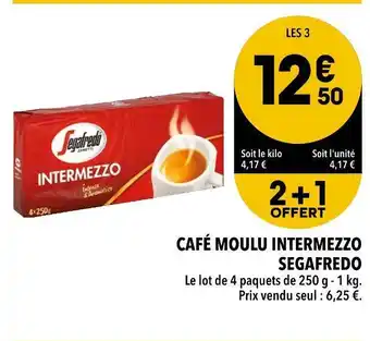 Segafredo café moulu intermezzo