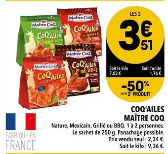 MaĂźtre coq coqâailes