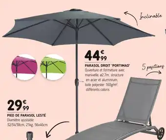 L'incroyable Parasol droit ‘portimao’ offre