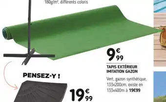 Tapis extérieur imitation gazon
