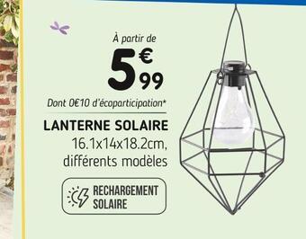 L'incroyable Lanterne solaire offre