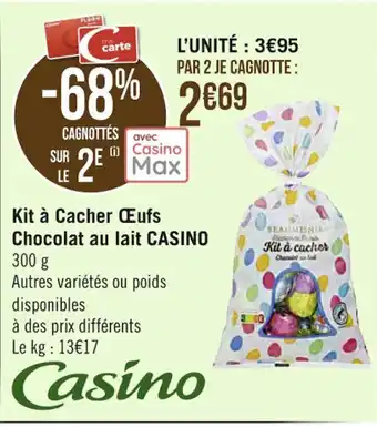 Casino Supermarchés Kit à Cacher œufs offre