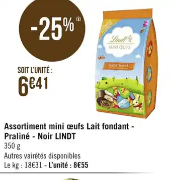 Casino Supermarchés Assortiment Mini Œufs Lait Fondant offre