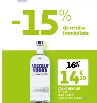 Auchan Voodka absolut offre