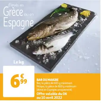 Auchan Bar ou maigre offre