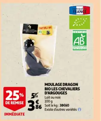 Auchan Moulage dragon bio les chevaliers d'argouges offre