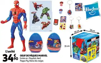 Auchan Oeuf de paques marvel offre