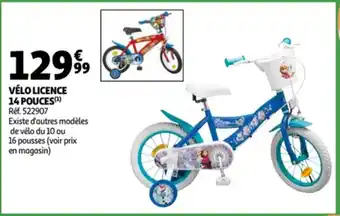 Auchan Vélo licence 14 pouces offre