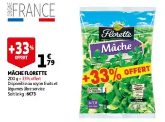 Auchan Mâche florette offre