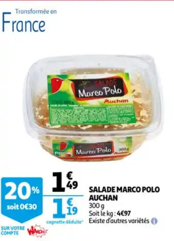 Auchan Salade marco polo auchan offre