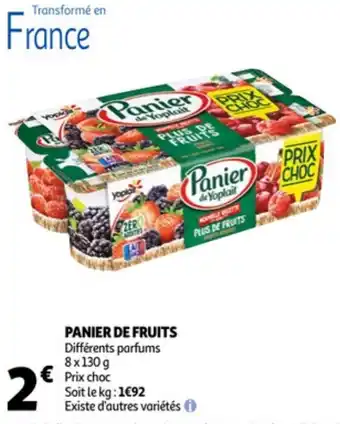 Auchan Panier de fruits offre