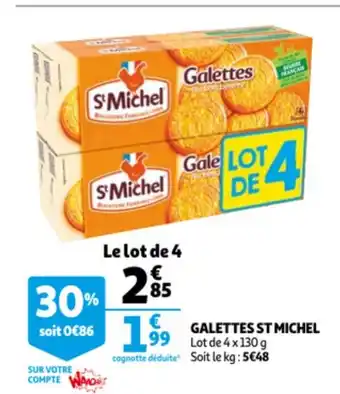 Auchan Galettes St Michel offre