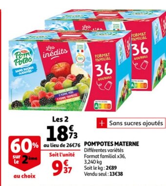 Auchan Pom'Potes materne offre