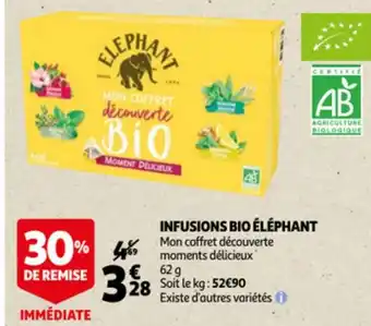 Infusions bio éléphant