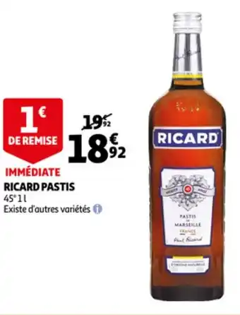 Auchan Ricard pastis offre