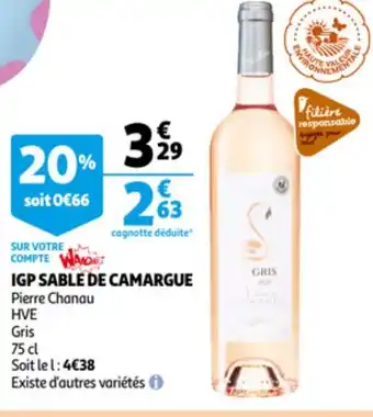 Auchan IGP Sable de camargue offre