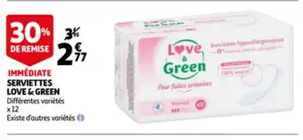 Auchan Serviettes love&green offre