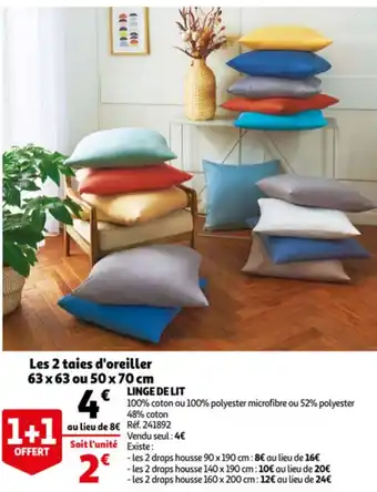 Auchan Linge de lit offre