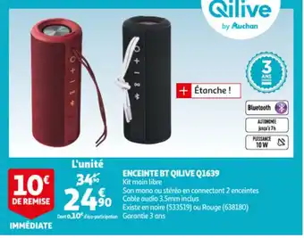 Auchan Enceinte bt qilive Q1639 offre