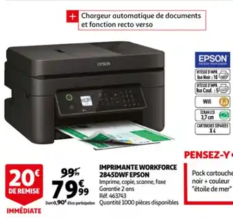 Auchan Imprimante workforce 2845DWF epson offre