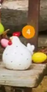 Auchan Poule céramique offre